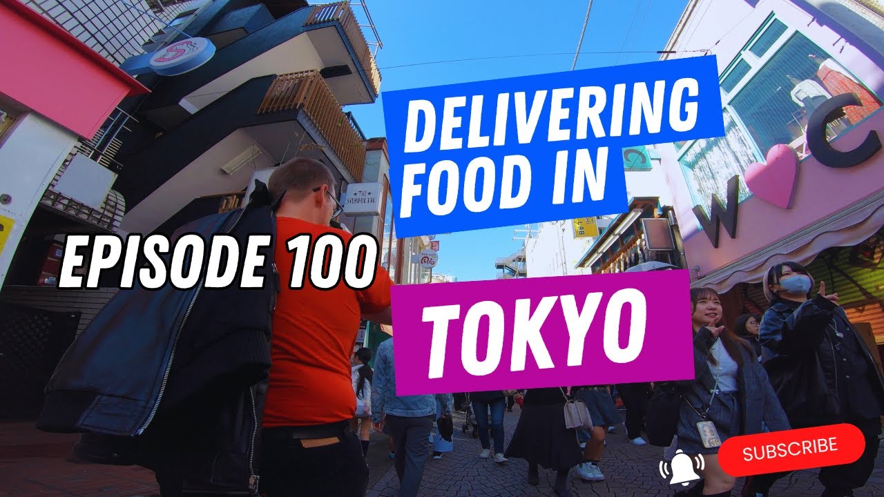 Takeshita Street (HARAJUKU) CAOS 🍭TOKYO JAPAN FOOD DELIVERY EPISODE 100
