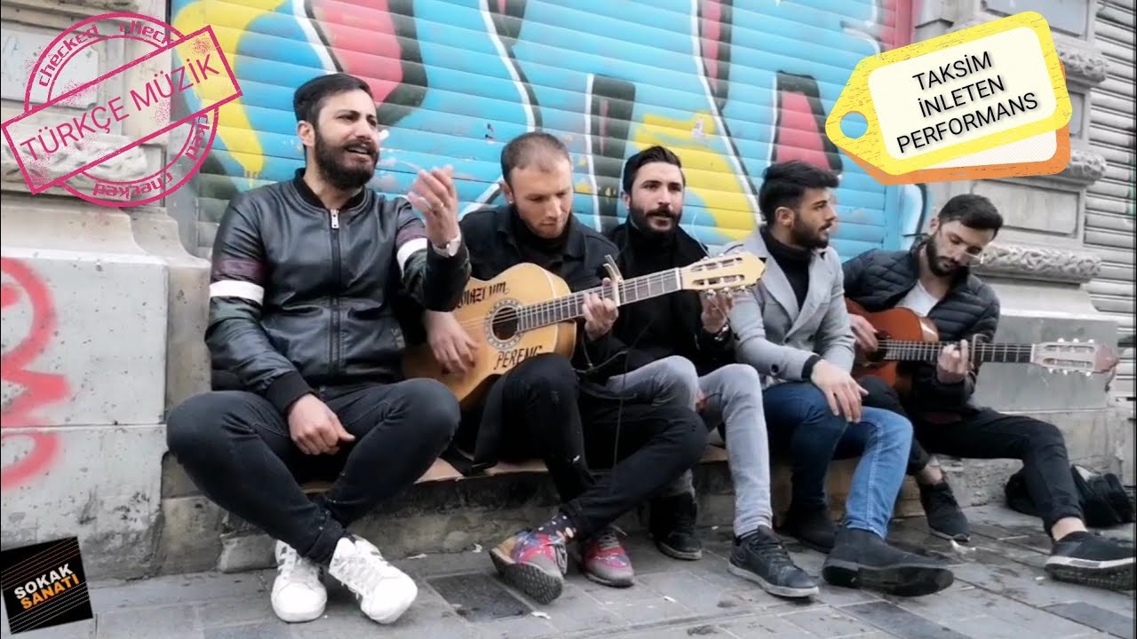 Taksim'i İnleten Türkçe Müzik Performansı. 4K