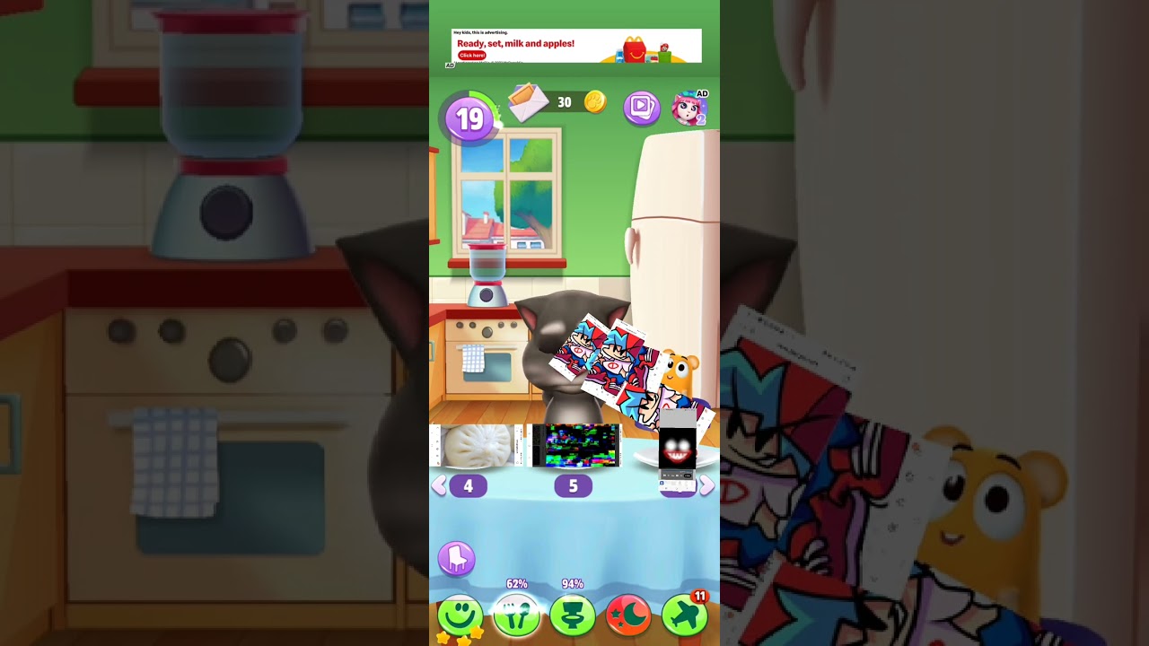 Talking Tom Mukbang FNF FOOD CREEPYPASTA DUMPLING GLITCHES WIN XP