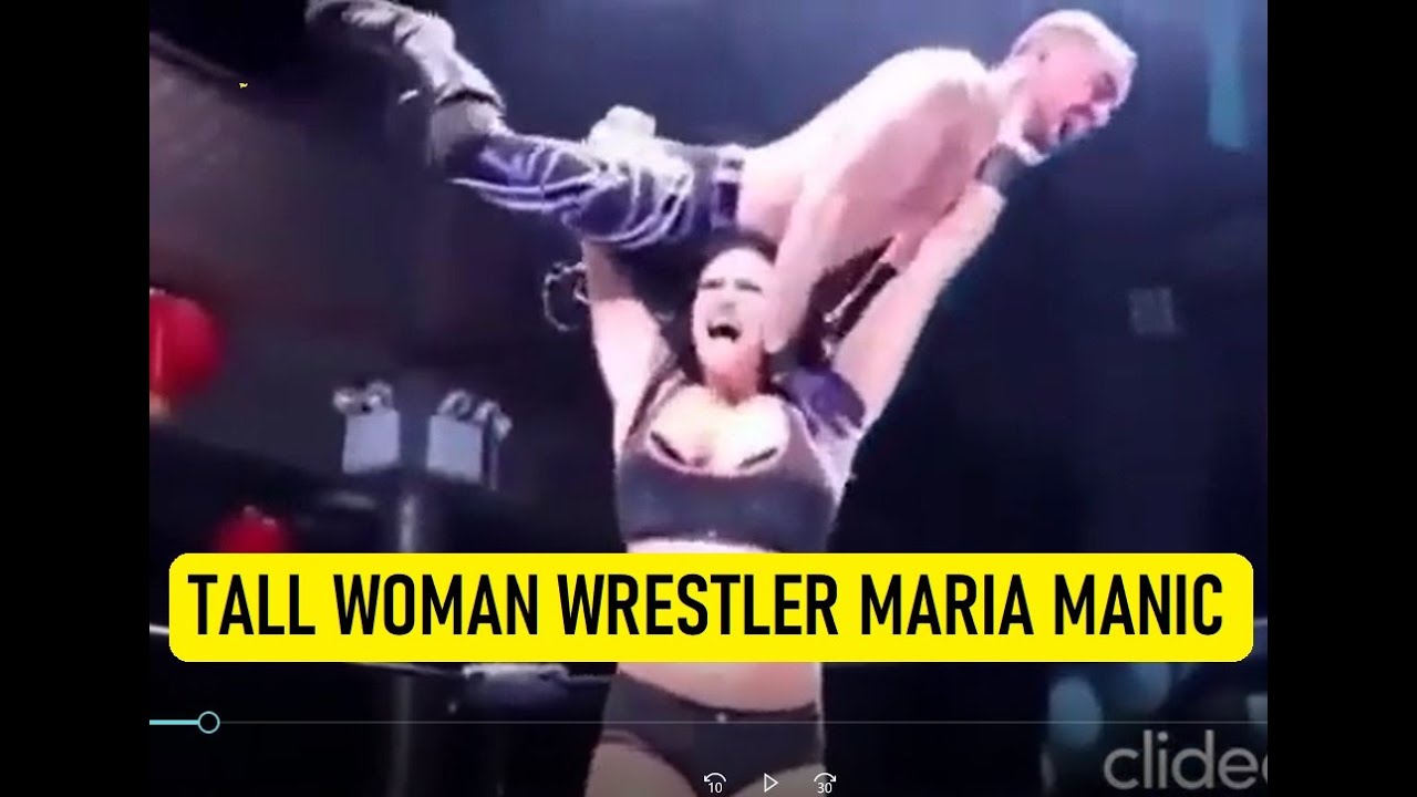 Tall Woman Wrestler Maria Manic Effortlessly Lifts Men & Breaks Stereotypes
