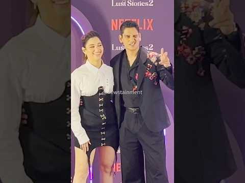 Tamanna Bhatia and Vijay Varma in Happy Space spotted at #netflixindia Lust Stories 2 celeb premier