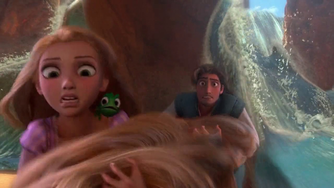 Tangled (2010) - Water Dam Scene (5/10) | Cartoon Clips