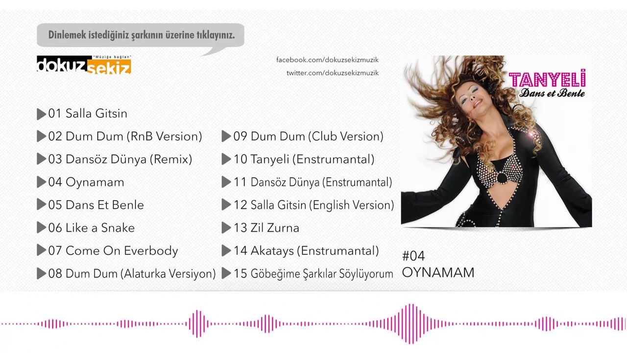 Tanyeli -  Oynamam (Official Audio)