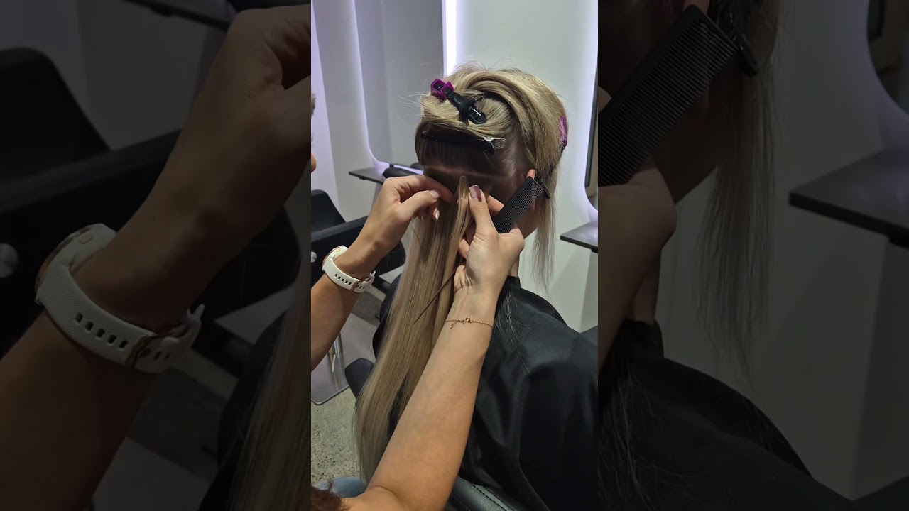 Tape Hair Extension Application at Melissa Mae | Seamless1 Experts