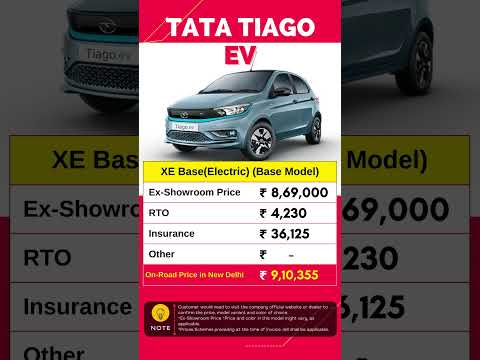 Tata Tiago EV XE Electric Base Model On Road Price June 2023 | Tata Tiago EV 2023 | @CarLenaHai