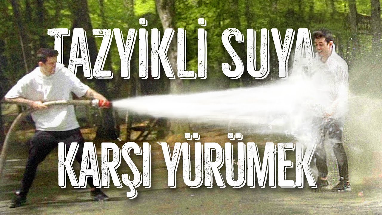 TAZYİKLİ SUYA KARŞI YÜRÜMEK!