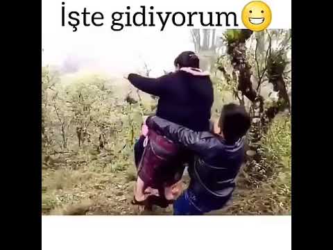 İşte gidiyorum #İştegidiyorum komik video salıncaktan düşen kadın