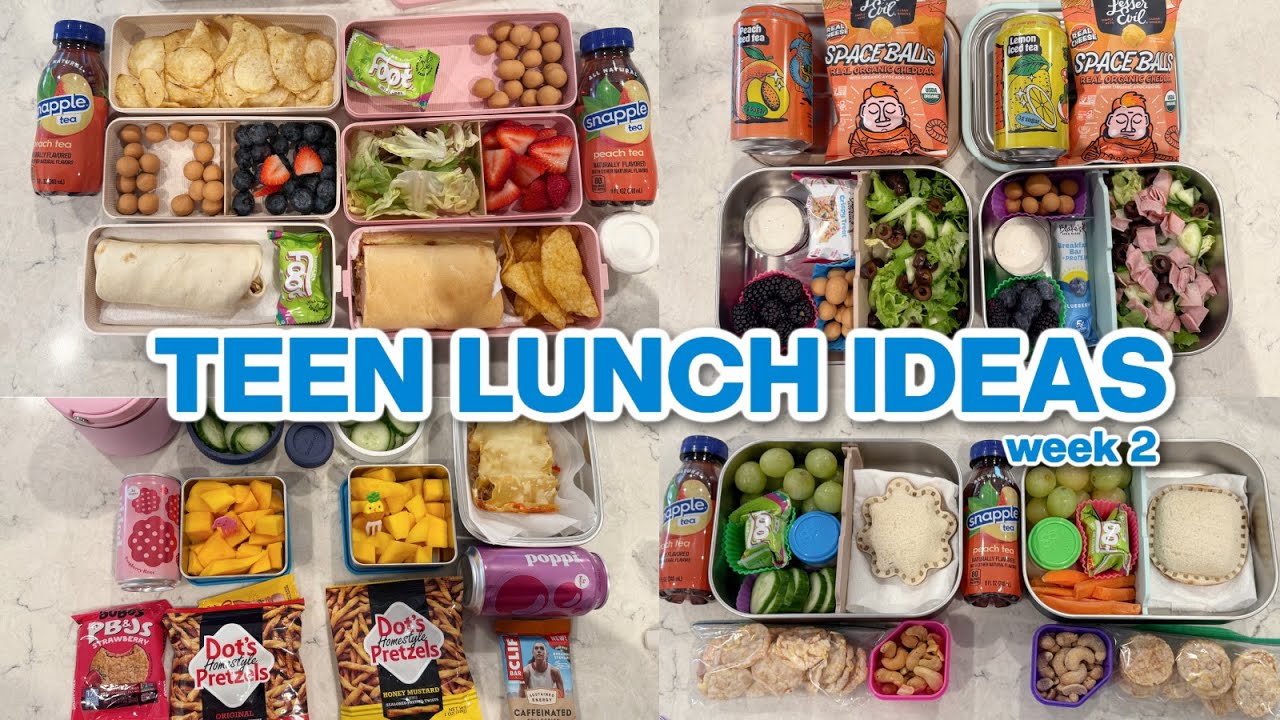 Teen Kid Lunch Ideas - Hot & cold ideas with healthy snacks | WEEK 2|