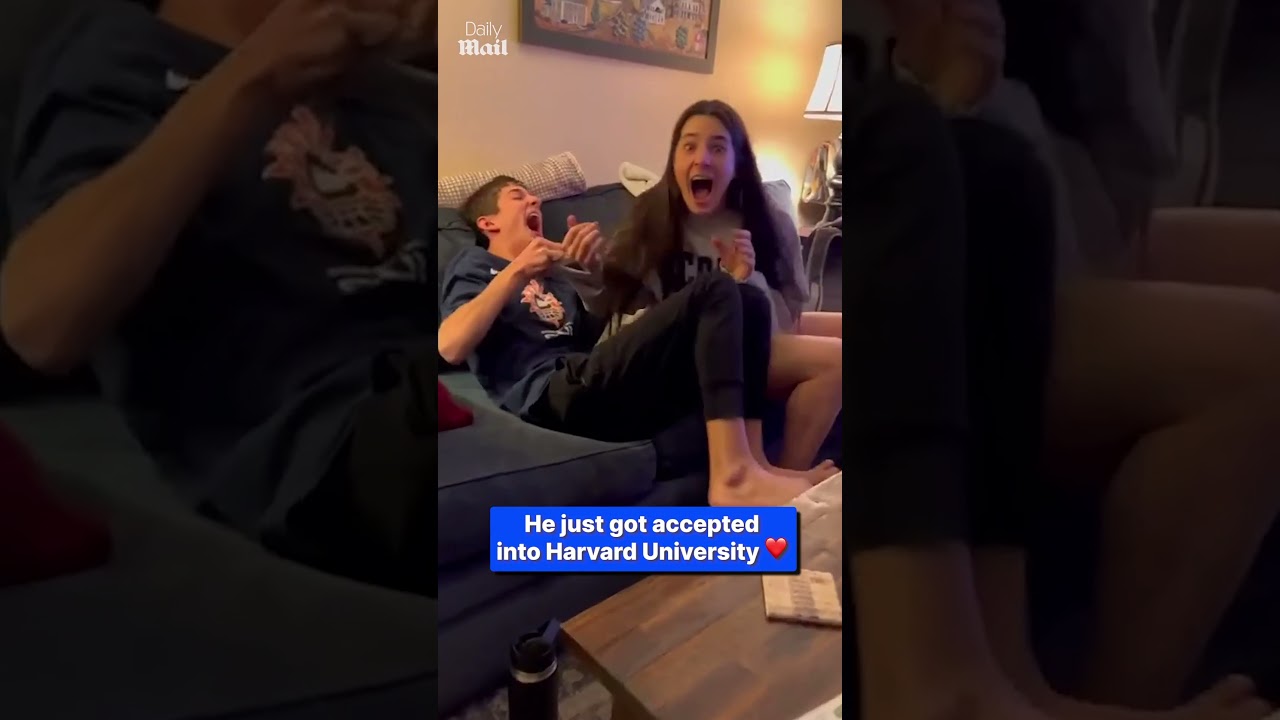 Teen with cerebral palsy reacts to Harvard results