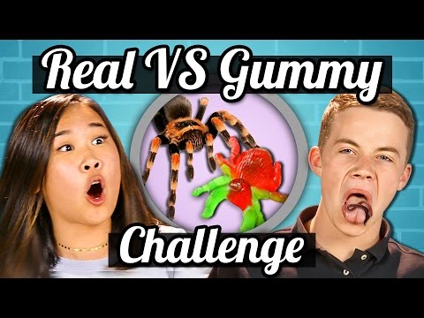 TEENS vs GUMMY FOOD vs REAL FOOD CHALLENGE!!! | Teens Vs. Food