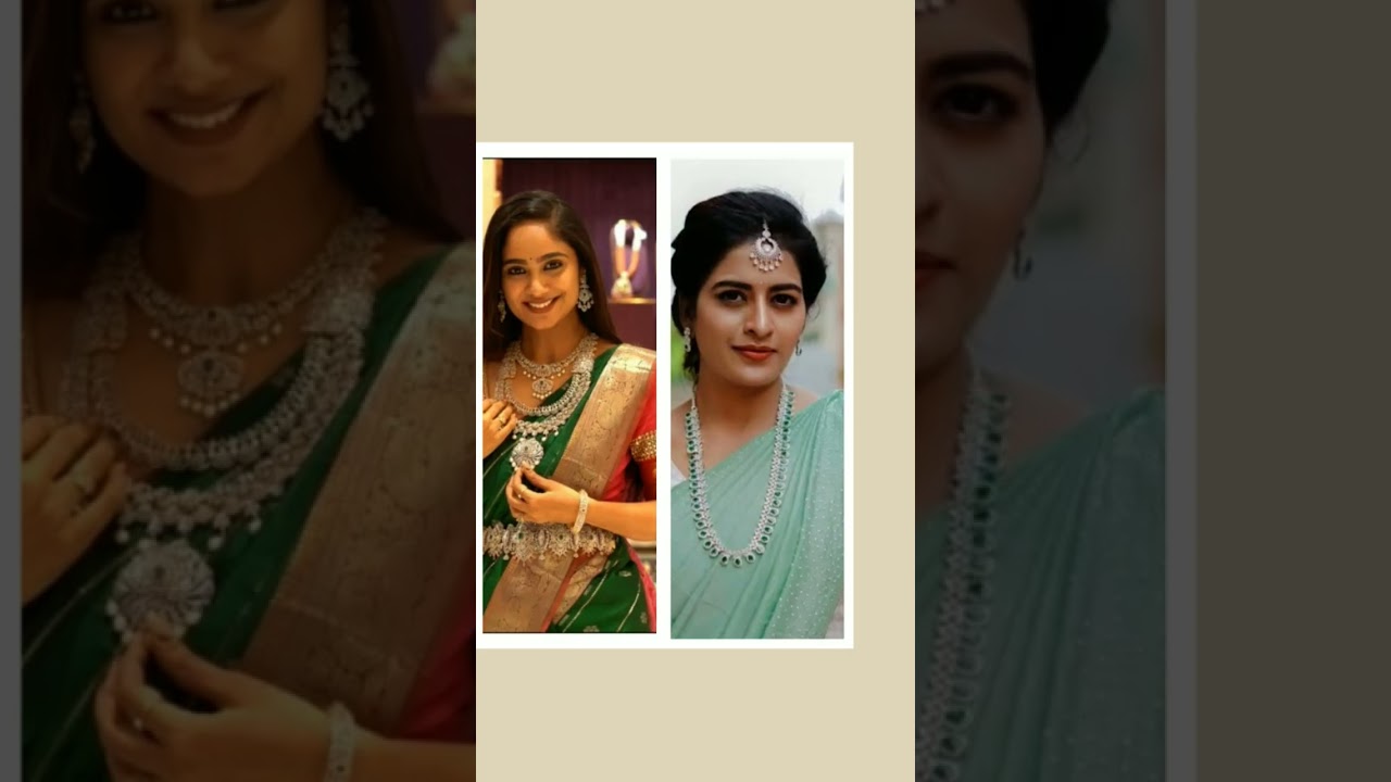 tejaswini gowda   versus  other serial  actors pics in jewellers pics ❤❤