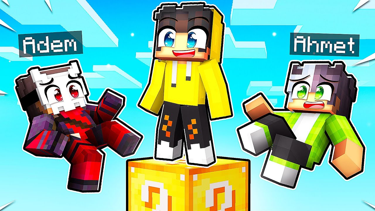 TEK BLOK ŞANS BLOĞUNDA HAYATTA KALMAK! 💀 | Minecraft