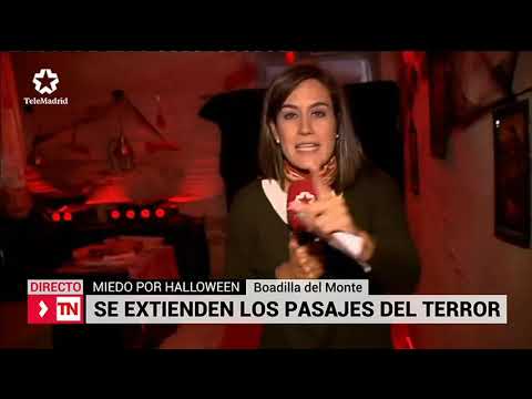 Telemadrid visita el túnel del terror del Palacio en Halloween