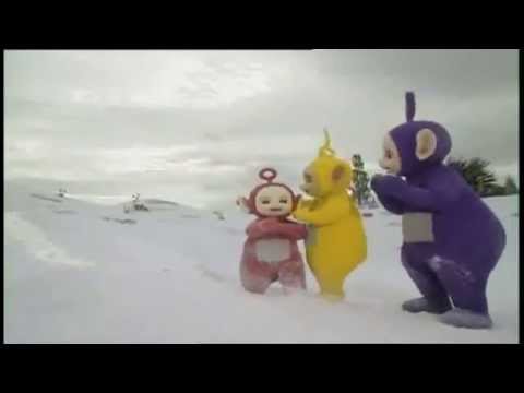 Teletubbies   Schnee kann sehr rutschig sein