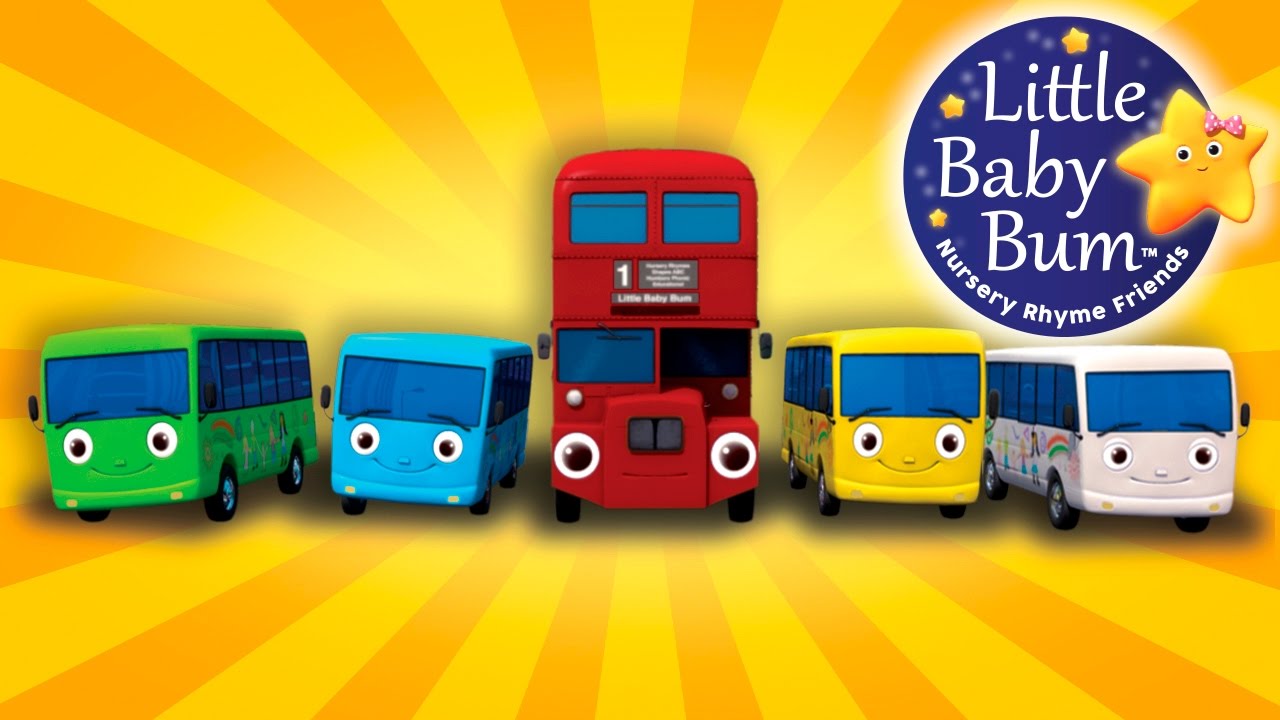 Ten Little Buses - From Wheels On The Bus | Nursery Rhymes for Babies by LittleBabyBum