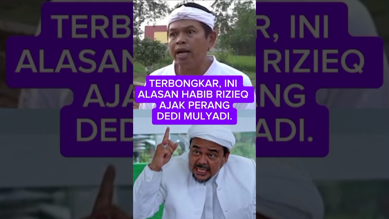 TERBONGKAR, INI ALASAN HABIB RIZIEQ AJAK PERANG DEDI MULYADI #kangdedymulyadi#habibriziek#shorts