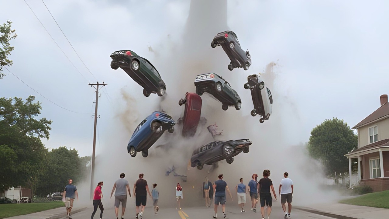 Terrifying Windstorm in China FLIPS CARS | Real Tornado Footage!