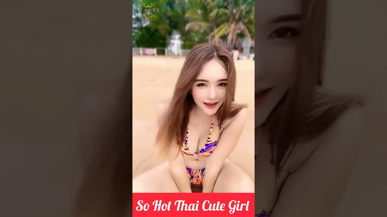 Thai Hot Girl Dancing On Beach #youtubeshorts #ytshorts