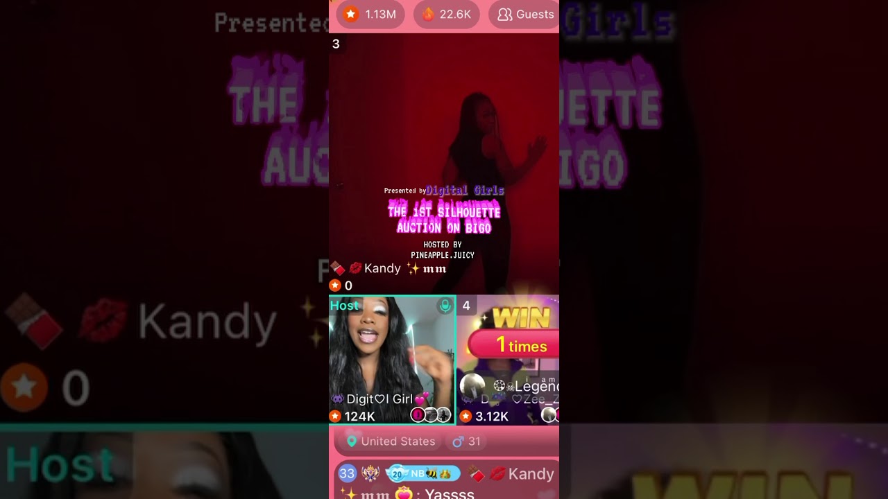 THE 1ST EVER SILHOUETTE AUCTION ON BIGO LIVE