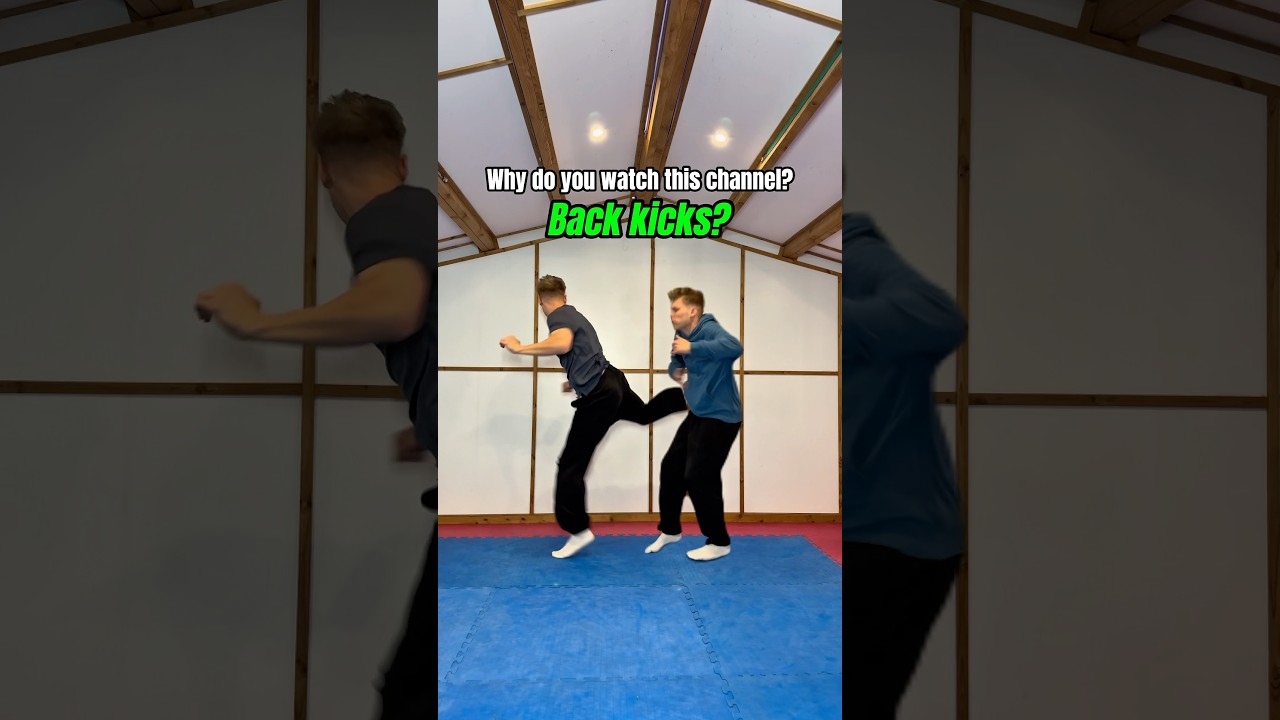 The back kick…