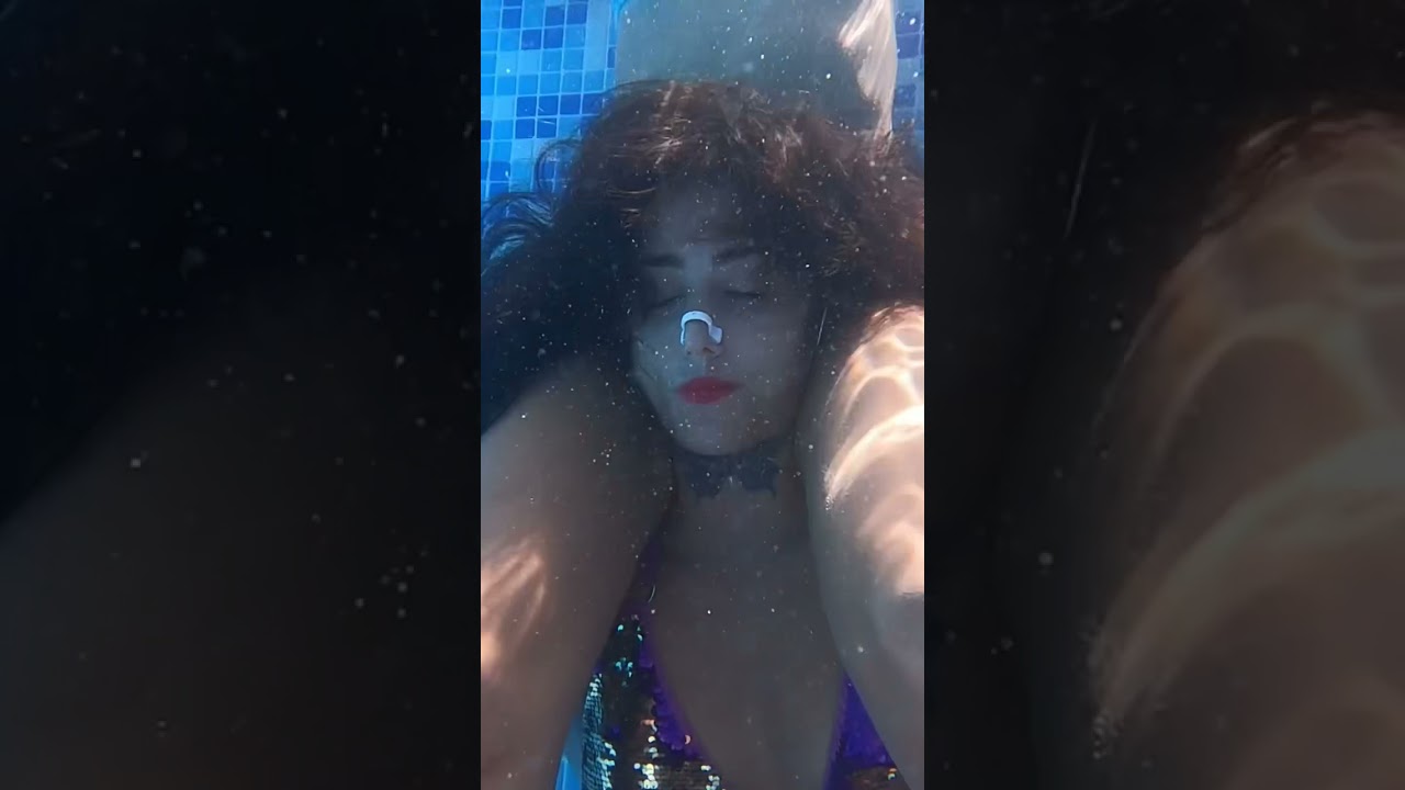 The beauty of a woman underwater