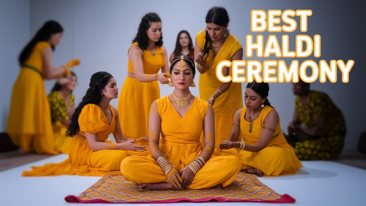The Best Haldi Ceremony You've Ever Seen- Traditional Indian Wedding At Its Finest.