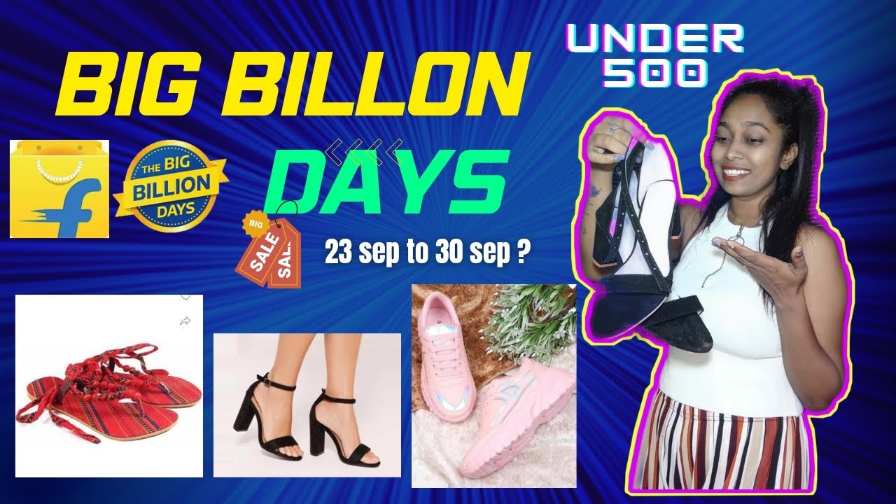 THE BIG BILLION DAYS are back | footwear under 500₹ | Flipkart footwear | Fashion with suman keram