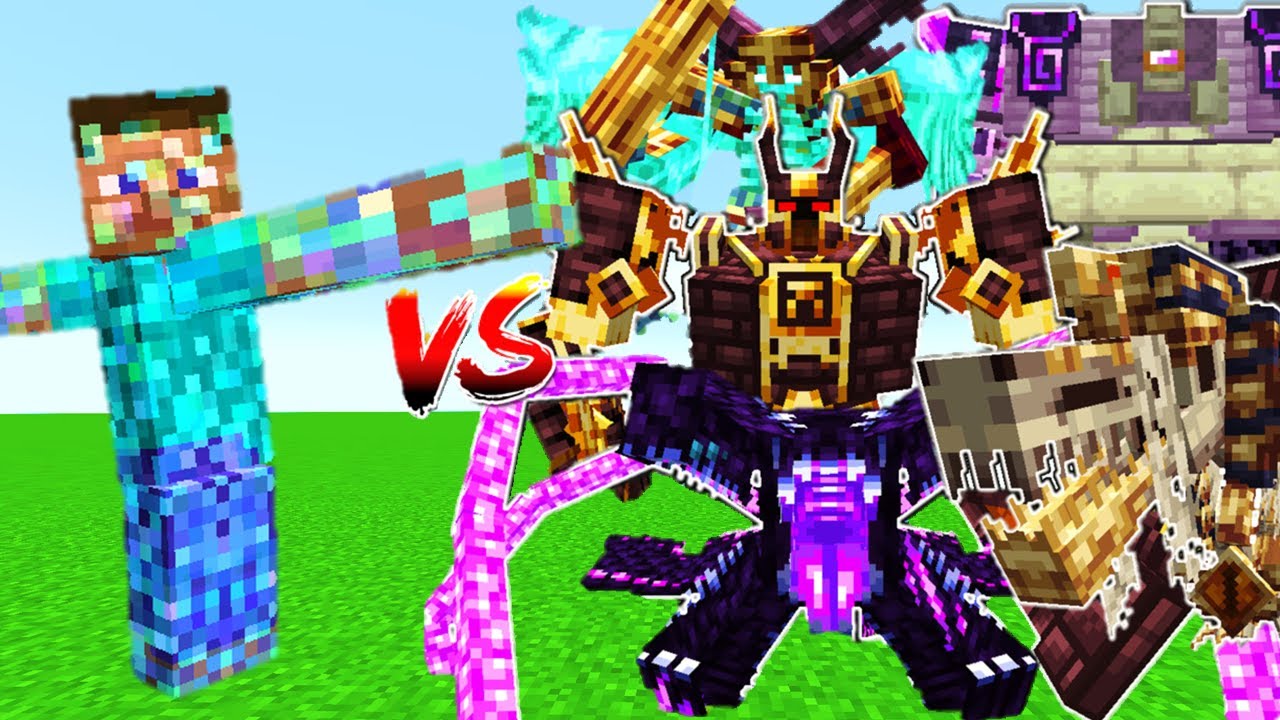 THE BOSS *TOO MUCH BOSS VS L_ENDER'S CATACLYSM BOSSES - MINECRAFT MOB BATTLE