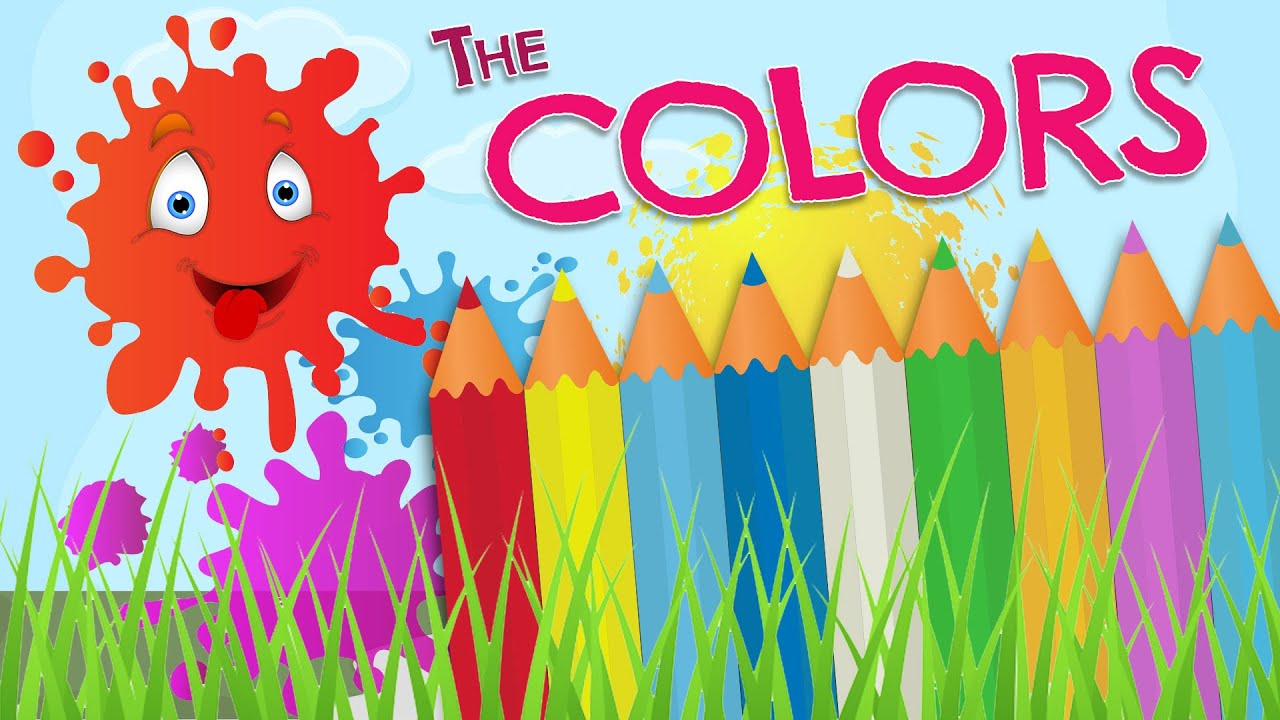 The COLORS in English for kids - Vocabulary in English and Spanish