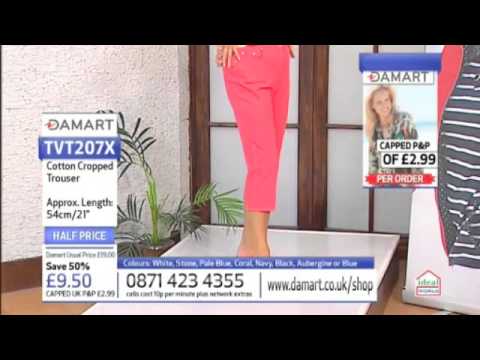 The cropped trouser: Damart on Ideal World TV