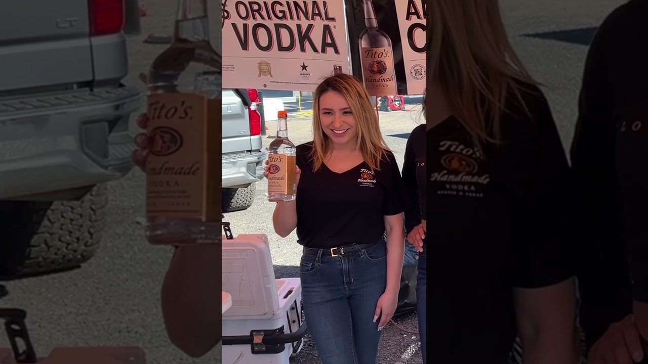 The cute Tito’s Homemade Vodka girls strike again! #titos #girls #cute #models #trending