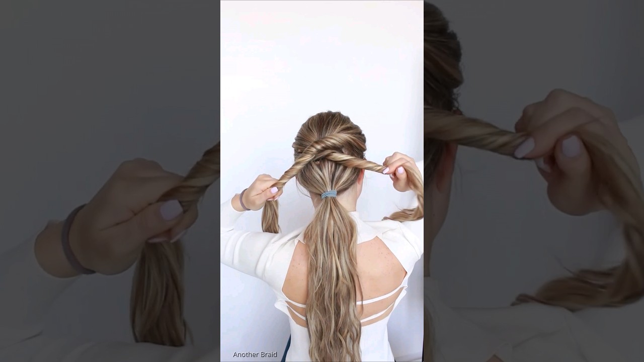 The easiest ponytail ever #hairstyles