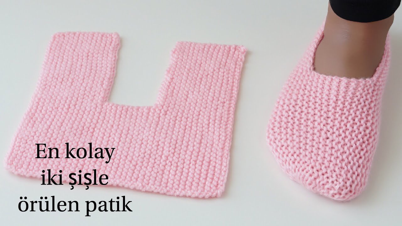 The easiest two needles knit booties/men-women knit booties/Figen Ararat/english subtitle
