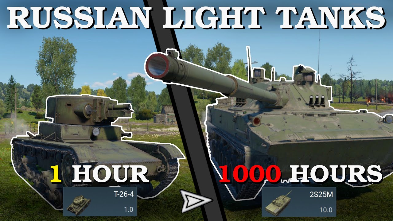 The Entire Russian Light Tank Line || 5 Kills In Each Tank