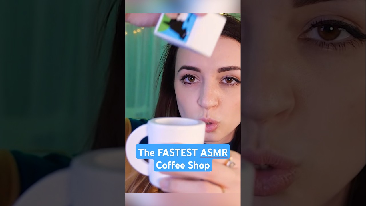 The FASTEST ASMR Coffee Shop! #asmr #shorts