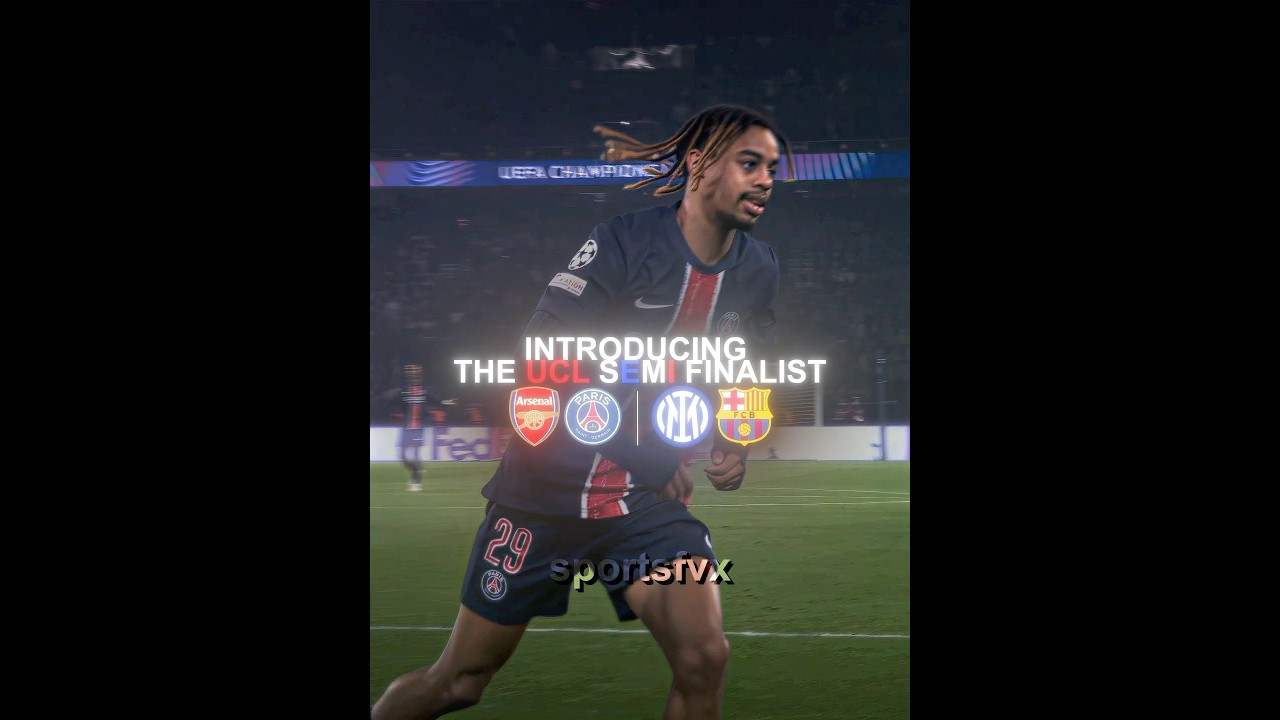 The Final Four🏆🔥// #edit #viralvideo #footballedits #psg #ucl #arsenal #barcelona #intermilan