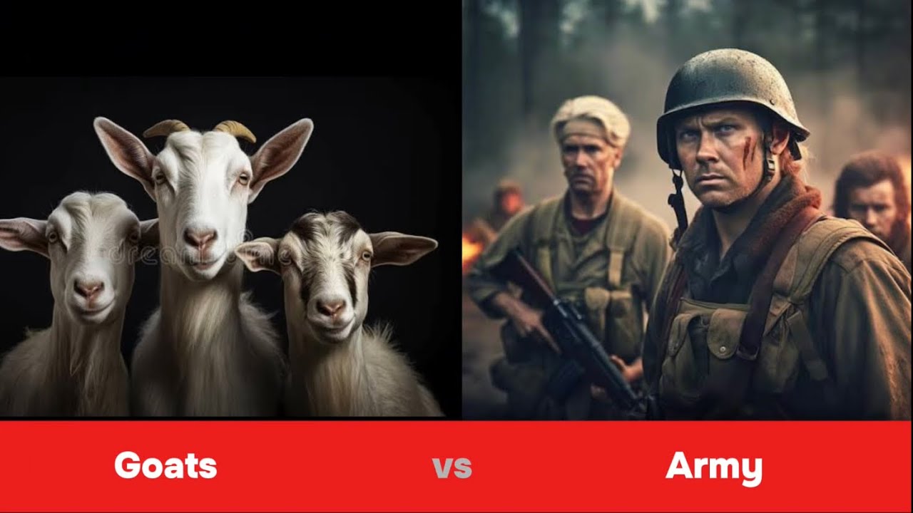 The GOAT War: 250k 🐐 vs Army.