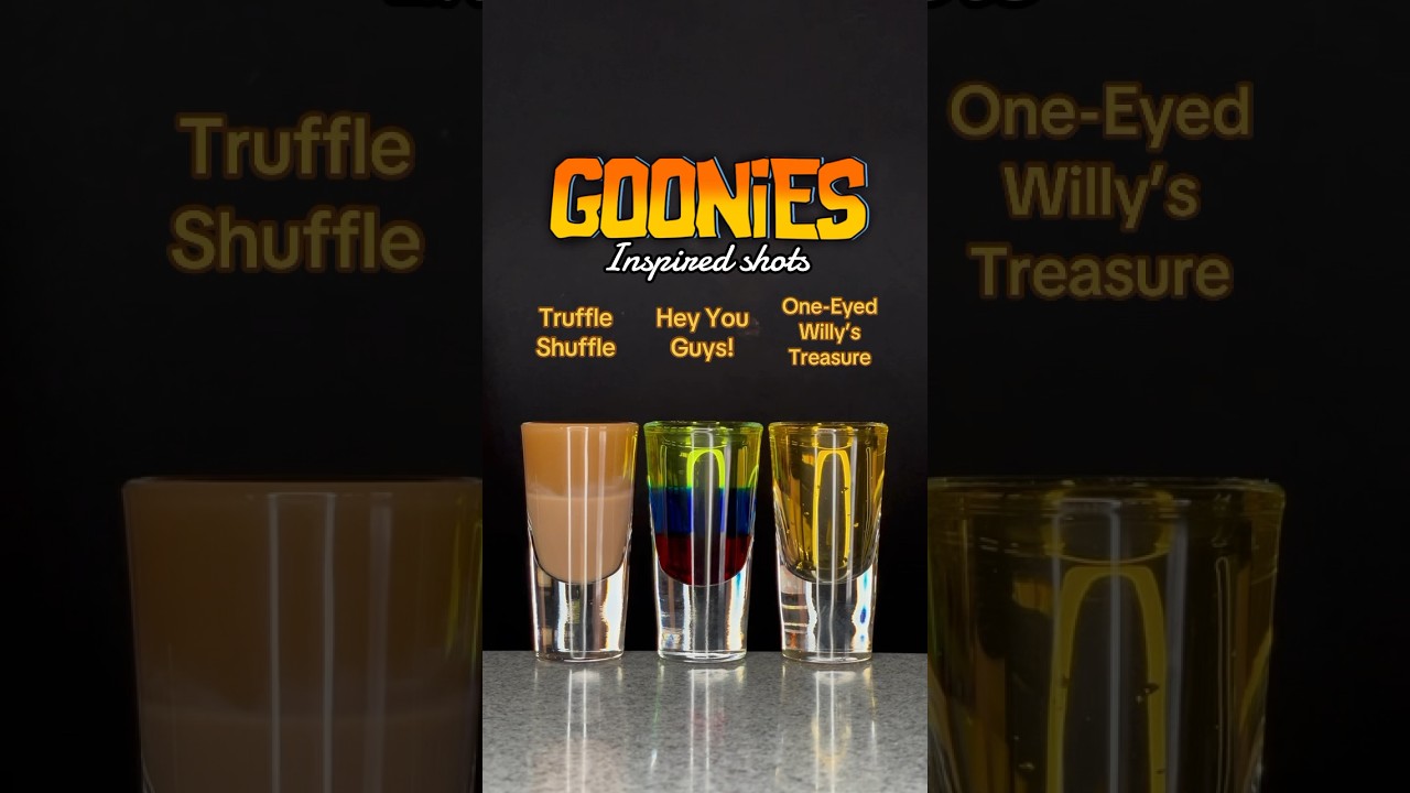 THE GOONIES INSPIRED SHOTS 🗺️ #shots #cocktails #thegoonies