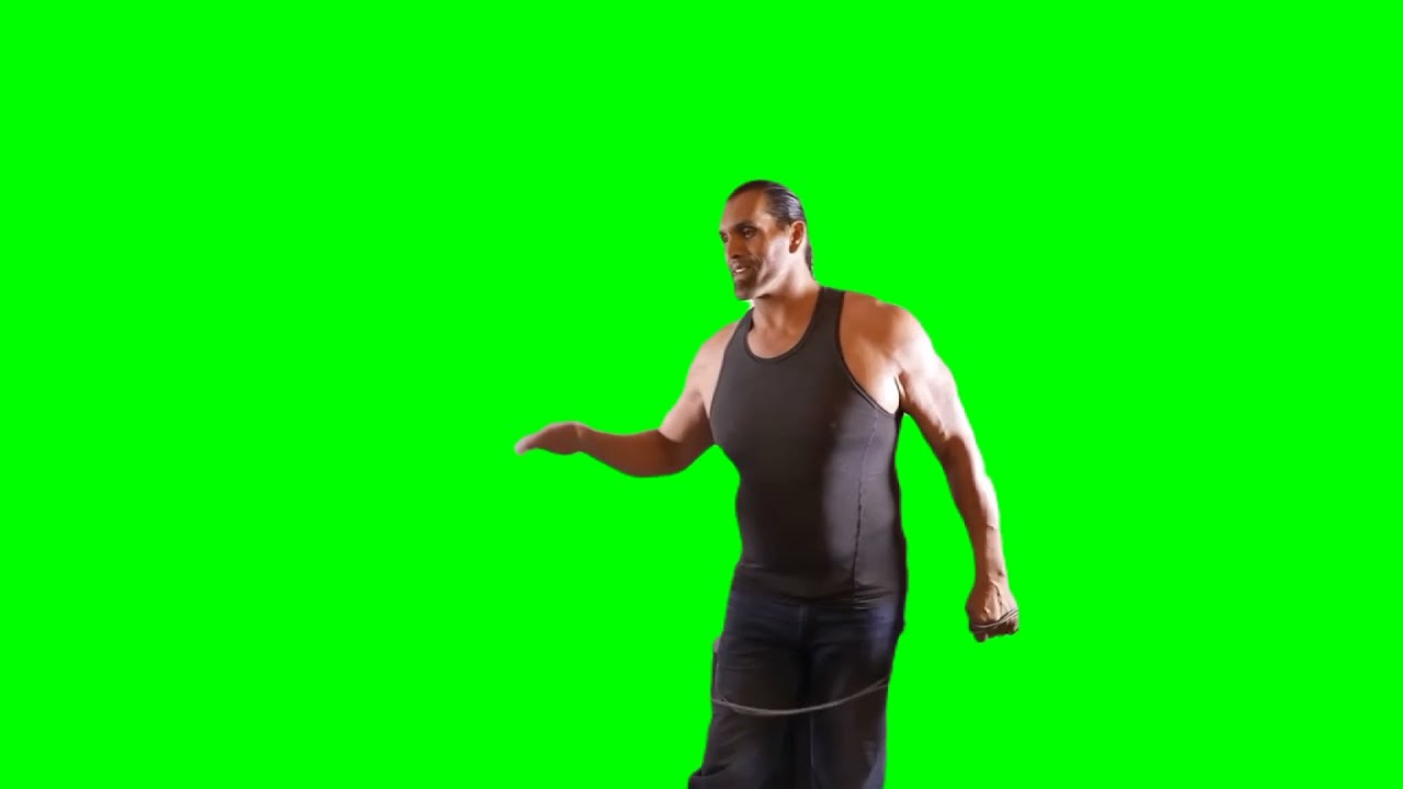 The Great Khali slap | Green Screen | Meme Template