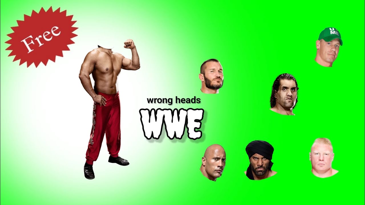 the great Khali wrong heads green screen
