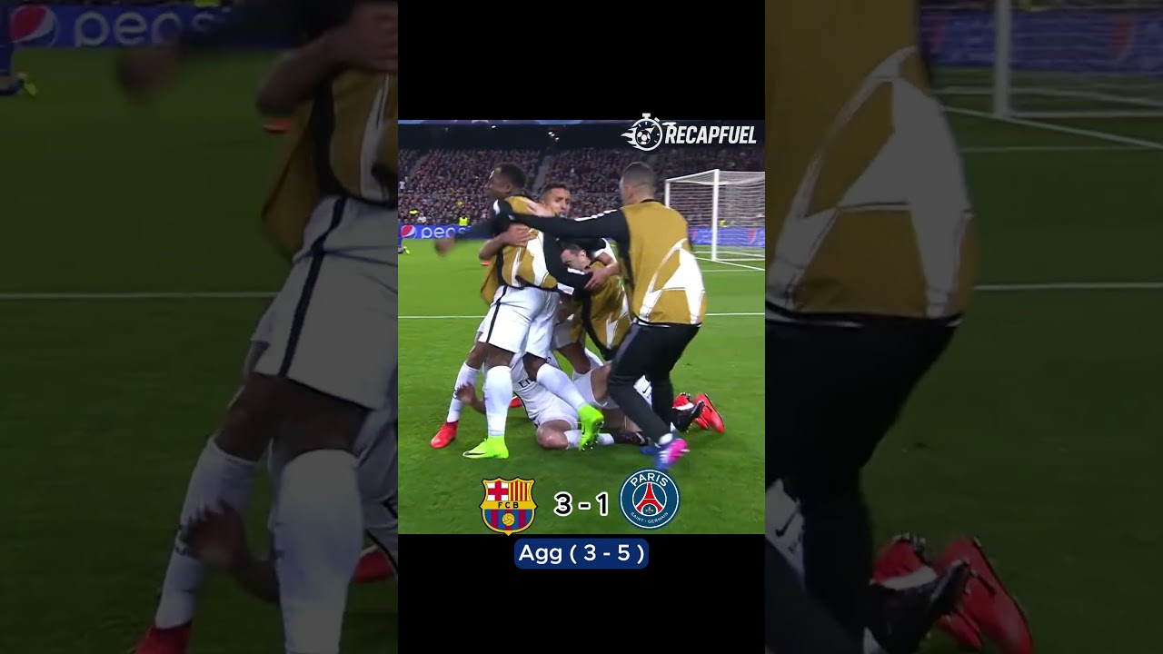 THE GREATEST COMEBACK EVER? Barça 6-1 PSG | UCL 2017 Recap #shorts #barcelona #psg  #messi #neymar