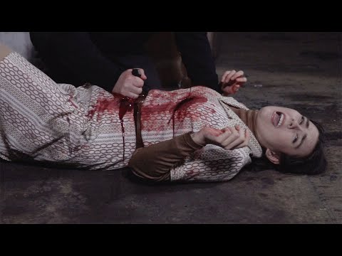 The Knifeman Cometh TRAILER - woman detective stabbed in belly