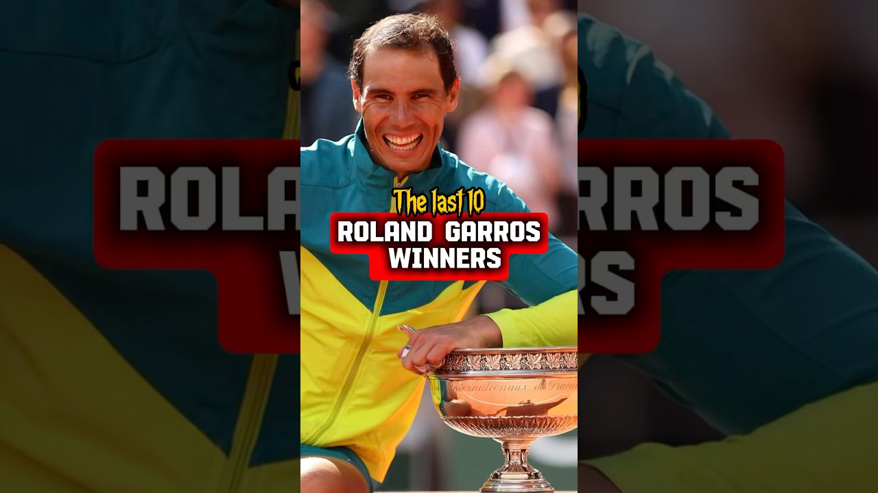 The last 10 Roland Garros winners #rolandgarros