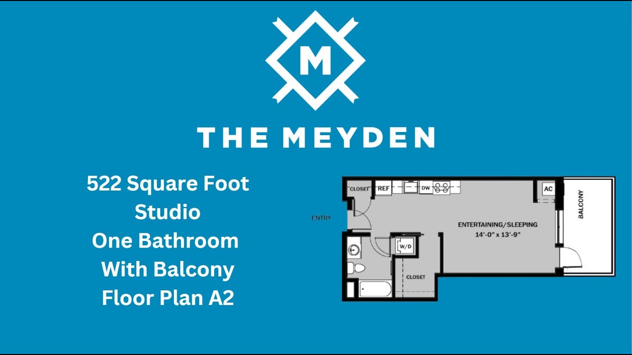 The Meyden Bellevue Studio Apartment A2 Floorplan