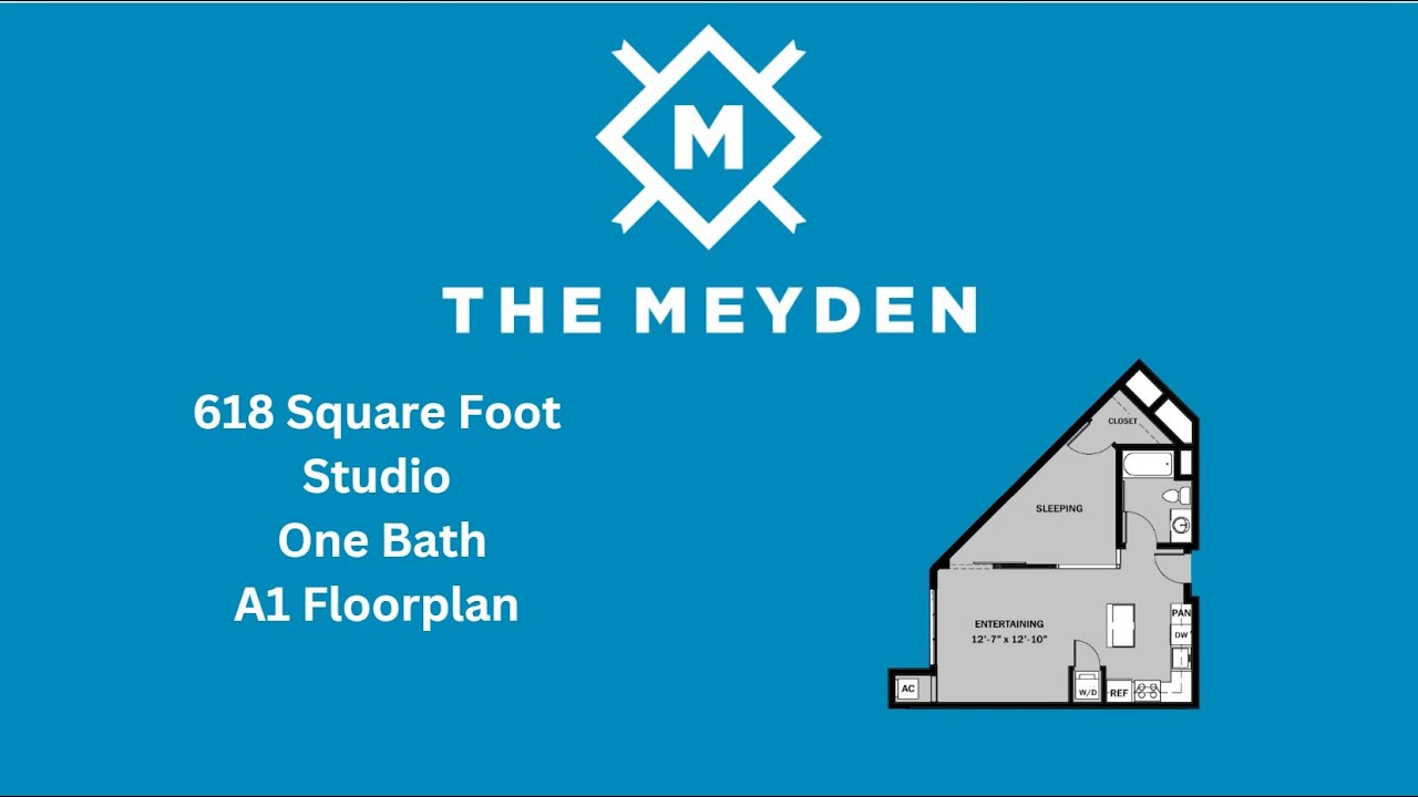 The Meyden Bellevue Studio Apartment-A1 Floorplan