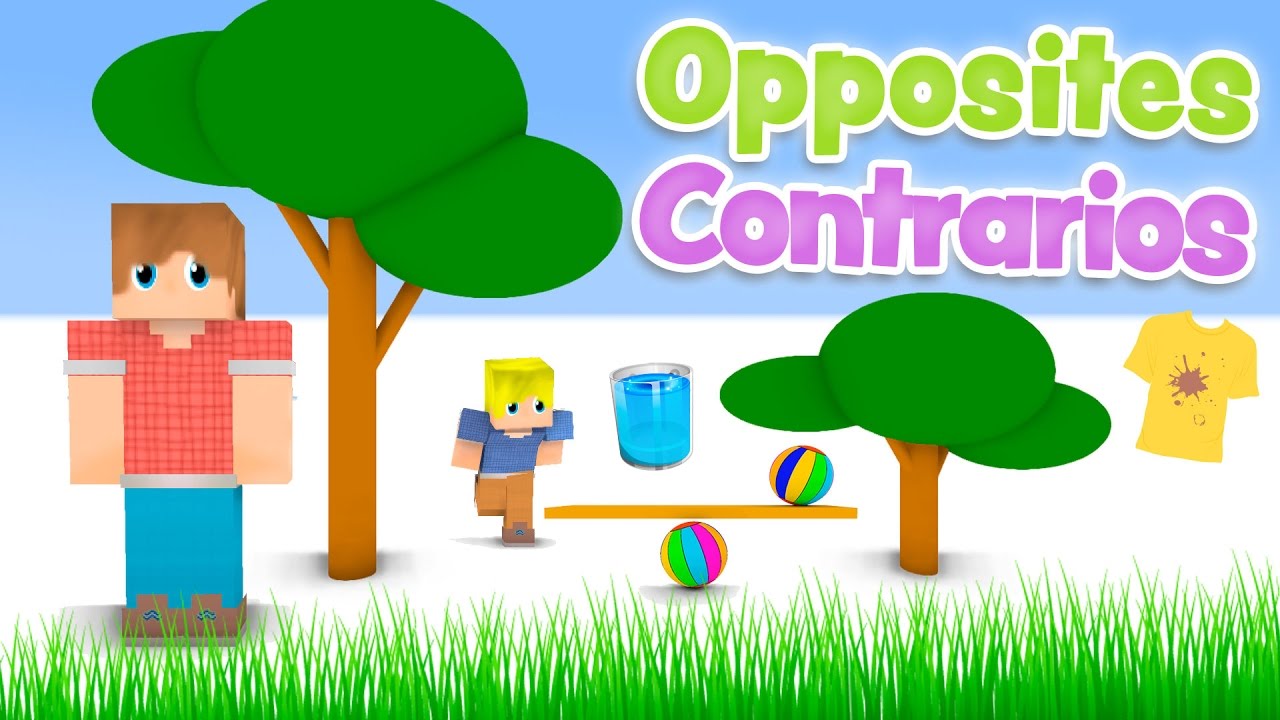 The OPPOSITES in english and spanish for kids