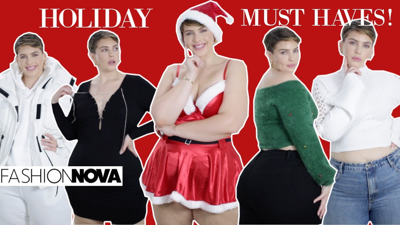 THE PERFECT HOLIDAY OUTFITS FOR EVERY OCCASION! |Fashion Nova Curve|