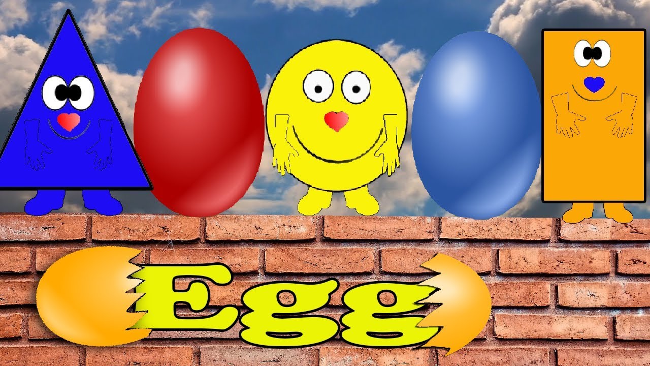 The Shapes | VIVASHAPES | Surprise Egg Wall. Video for kids.
