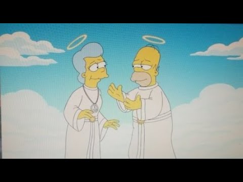 The Simpsons - Homer Says Goodbye to His Mom in Heaven