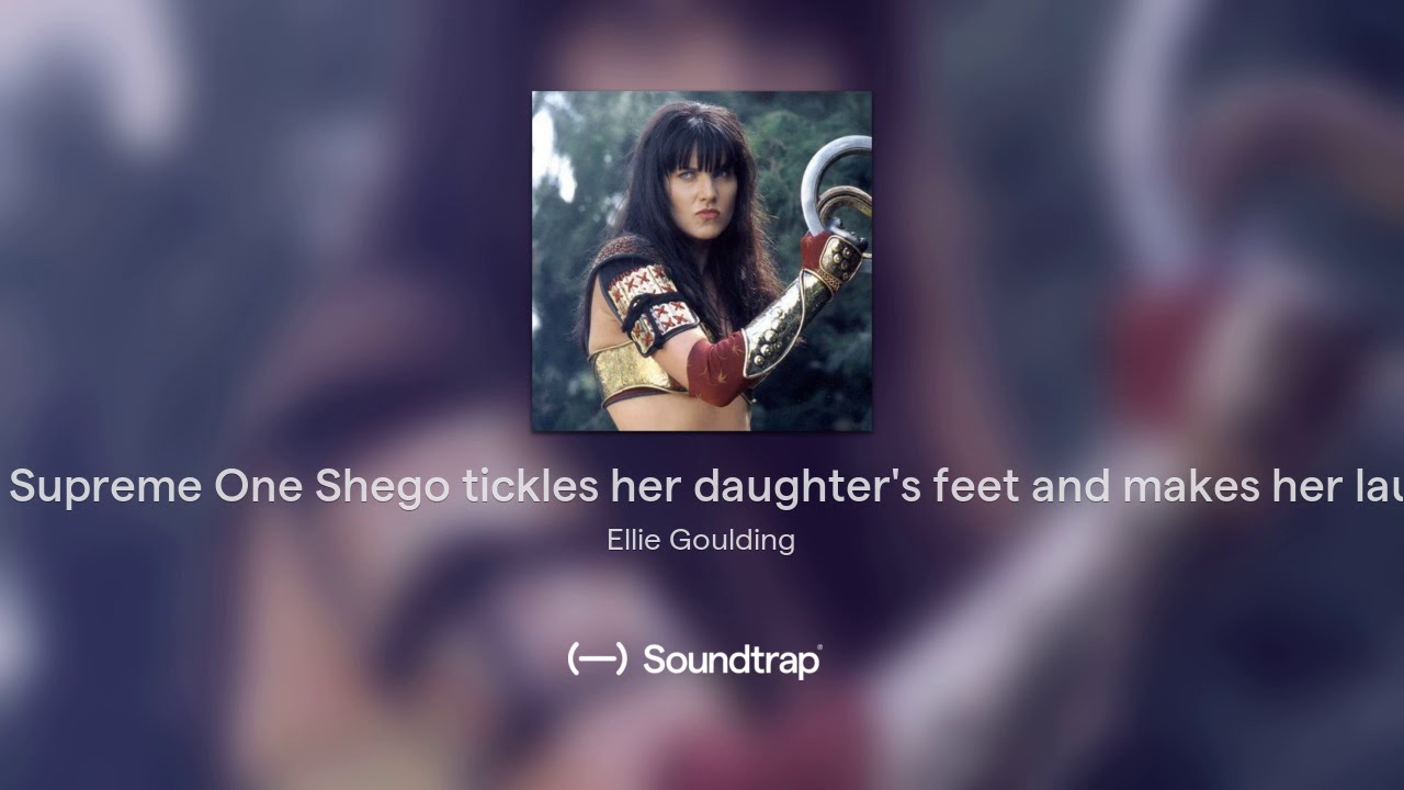 The Supreme One Shego tickles her daughter's feet and makes her laugh.